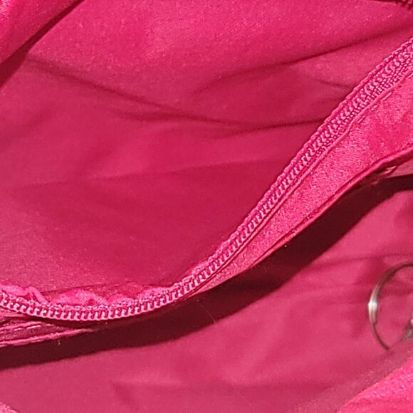 Baggallini Sunset Orange/Hot Pink Shoulder Satchel Gently Used - Picture 7 of 8